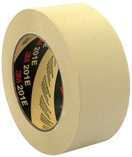 3M Krepp-Klebeband 201E, 24 mm x 50 m, Papier, beige