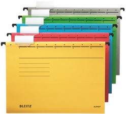 LEITZ ALPHA Hängemappe, A4, seitlich offen, grau