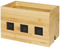 LogiLink Kabelbox, aus Bambus