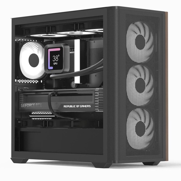 AEROCOOL AEROCOOL Geh Mini D301A-G-BK-V2 (B/Wood/Micro-ATX)
