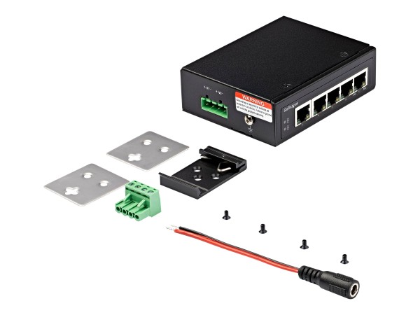 STARTECH.COM Industrial 5 Port Gigabit PoE Switch 30W - Power Over Ethernet IESC1G50UP