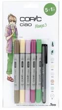 COPIC Marker ciao, 5+1 Set "Manga 3"