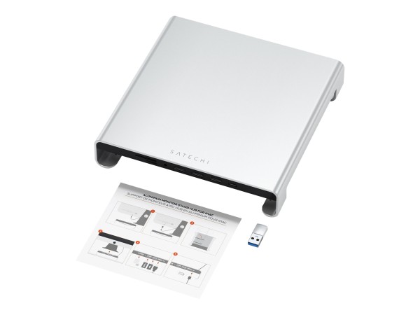 SATECHI SATECHI Aluminum Monitor Stand Hub für iMac silber