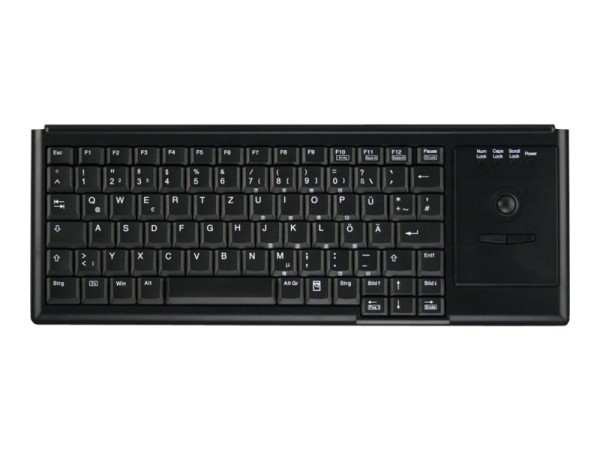 ACTIVE KEY AK-4400-TP Tastatur mit Trackball, PS/2, schwarz AK-4400-TP-B/GE