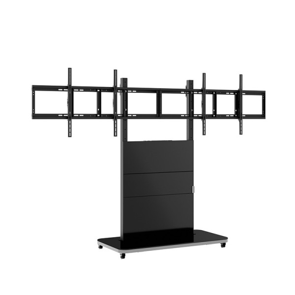 HAGOR Pro-Tower L Dual mobiles Standsystem für zwei 55-65' Displays 2878