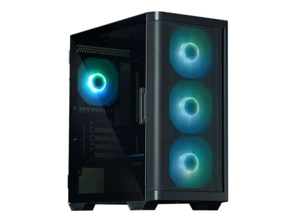 ZALMAN M4 PC-Gehäuse, Mini-Tower, mATX, RGB, Tempered Glass - schwarz M4 BLACK