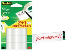 3M Scotch Klebefilm Magic 810, unsichtbar, Vorteilspack