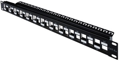 DIGITUS 19" Modulares Verteilerfeld Kat.6a, 24 Port