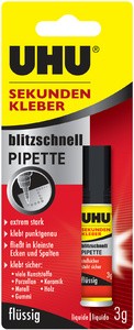 UHU Sekundenkleber blitzschnell PIPETTE, 10 g