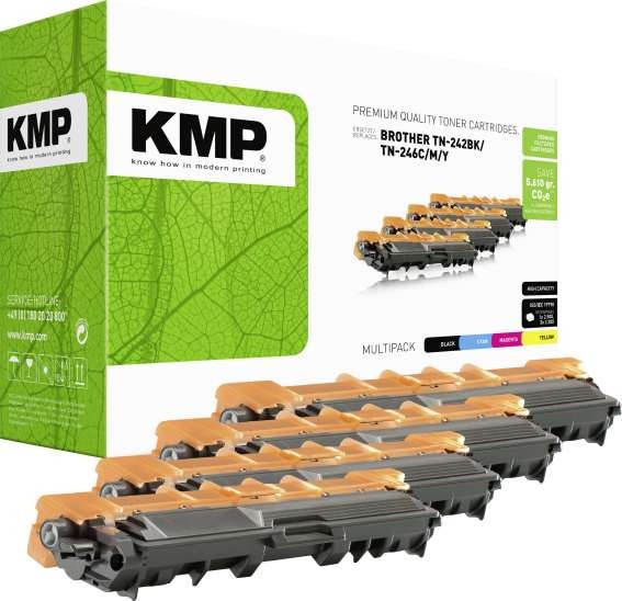 KMP Tonerkartusche ersetzt Brother TN242BK, TN246C, TN246M, TN246Y 1248,3005
