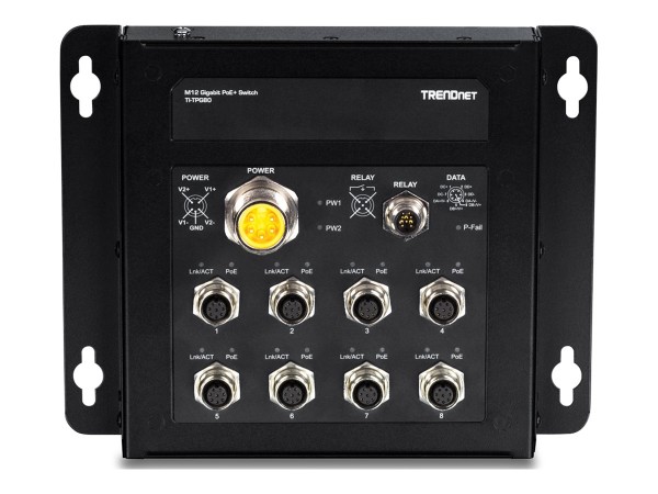 TRENDNET TRENDNET Switch  8-Port Gbit Industrial PoE+ EN50155 M12