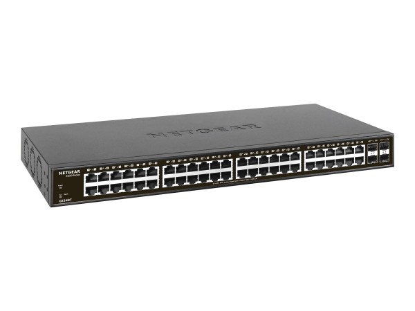 NETGEAR S350 Series 48-Port Gigabit Ethernet Smart Managed Pro Switch mit 4 GS348T-100EUS