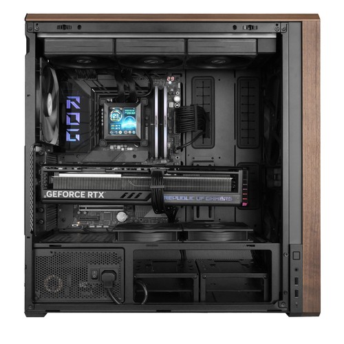 LIAN LI LANCOOL 217 PC-Gehäuse, Midi-Tower, ATX, Tempered Glass - schwarz LAN217X