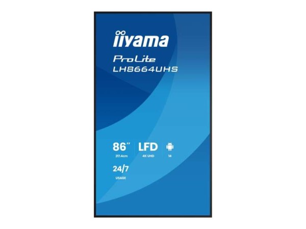 IIYAMA LH8664UHS-B3AG 218,44cm (86") LH8664UHS-B3AG
