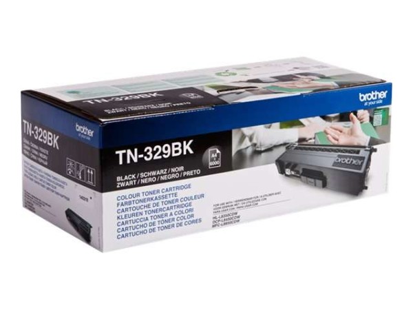 BROTHER TN329BK 2er Pack Schwarz Tonerpatrone TN329BKTWIN