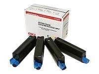 OKI Rainbow Kit 4er Pack Schwarz, Gelb, Cyan, Magenta Tonerpatrone 42403006