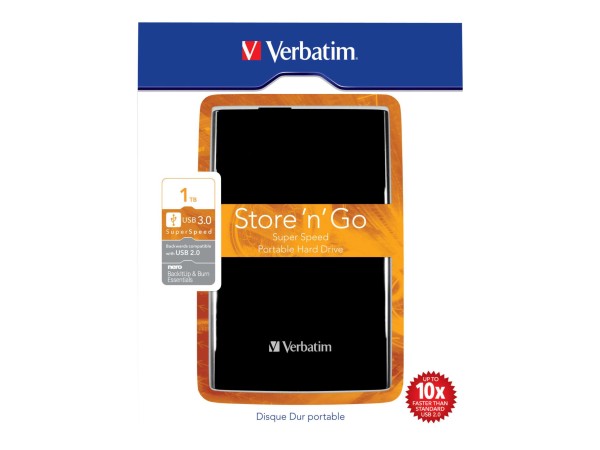 VERBATIM STORE N GO 2.5IN USB3.0 1TB 53023
