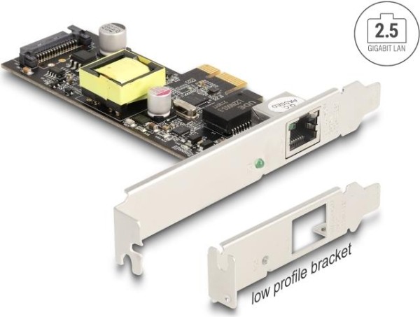 DELOCK DELOCK PCI Express x1 Karte auf 1x 2,5 Gigabit LAN PoE+ i225