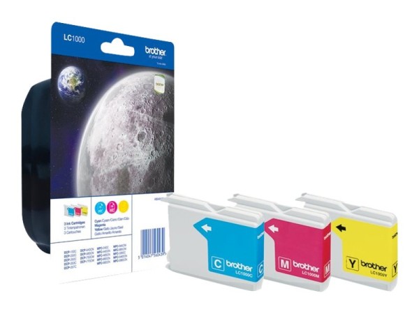 BROTHER BROTHER Kit: 3x Colour Ink Cartridges