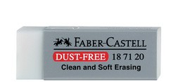 FABER-CASTELL Kunststoff-Radierer DUST-FREE, schwarz