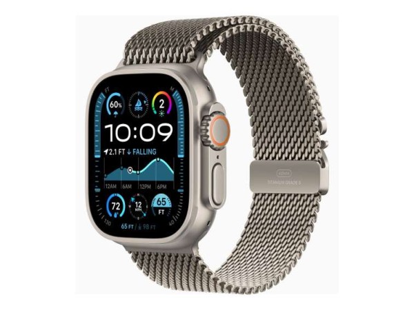APPLE Watch Ultra 2 GPS + Cellular 49mm Natural Titanium Case with Natural MX5R3FD/A