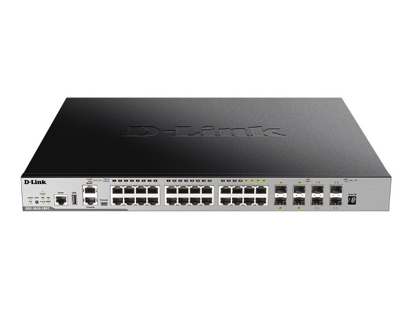D-LINK 28-Port Layer 3 Gigabit PoE Stack Switch (SI) DGS-3630-28PC/SI/E