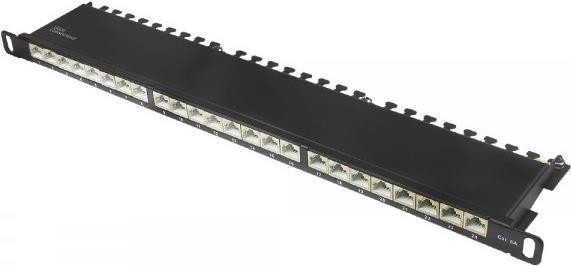 GOOD CONNECTIONS Patchpanel 19"Cat. 6A 24-P. 0,5 HE schw. GC-N0142