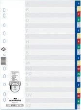 DURABLE Kunststoff-Register, A-Z, A4, PP, 20-teilig