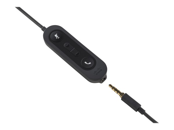 CISCO CISCO SYSTEMS Headset 521 Wired Single 3.5mm + USBC Headset Adapter