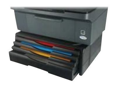 EXPONENT WORLD EXPONENT Designer Printer Monitor Stand Druckerständer schwarz mit 4 Schubladen für 800 Blatt Papier