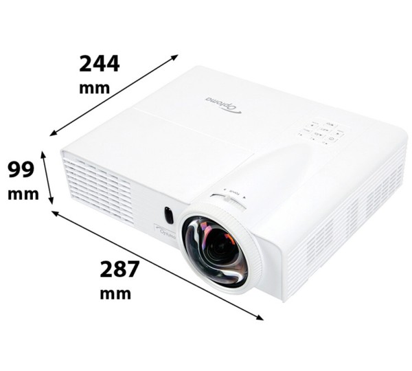 OPTOMA Beamer Optoma W303ST  3000 Lumen WXGA ShortThrow 0,52:1