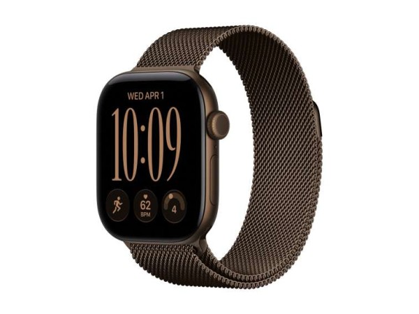 APPLE Watch S12 Aluminium Cellular 42mm Dunkelbronze (Milanaise Armband dun MKDK4ZR/A