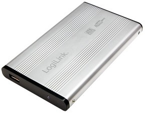 LogiLink 2,5" SATA Festplatten-Gehäuse, USB 2.0, schwarz