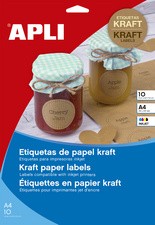 agipa Naturbraune Etiketten, 210 x 297 mm