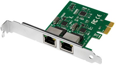 LogiLink PCI Gigabit Ethernet RJ45 Netzwerkadapter, 2-Port