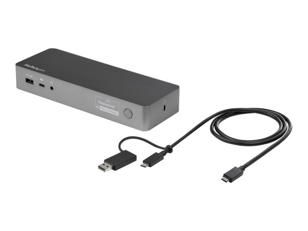 STARTECH.COM Universal Laptop Dockingstation - USB-C & USB 3.0 Dock - Dual DK30C2DPPDUE