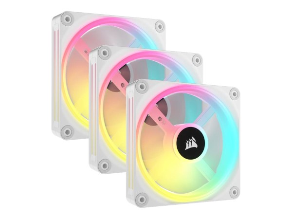 CORSAIR iCUE LINK QX120 RGB 120-mm-PWM-Lüfter (weiß, Starter-Kit) CO-9051006-WW