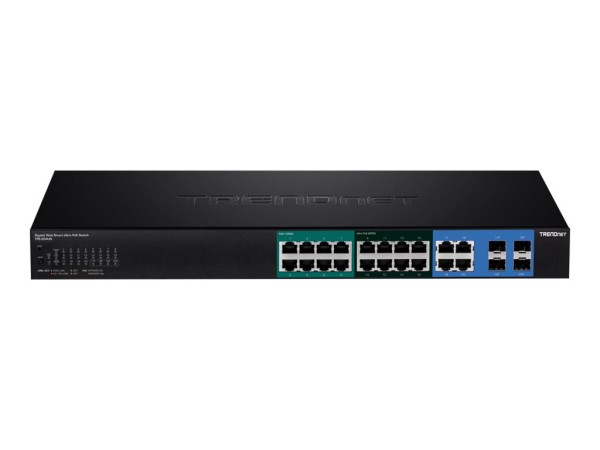 TRENDNET Switch 20-port Gbit UPoE 370W Web Smart 19" TPE-204US