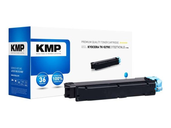 KMP Toner Kyocera TK-5270C/TK5270C cyan 6000 S. K-T86 remanufactured 2923,0003