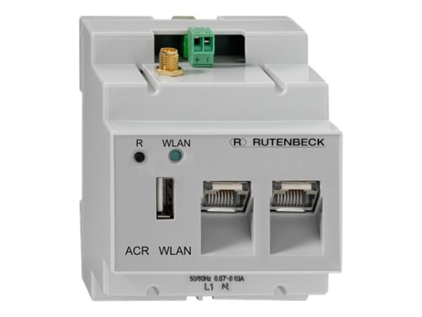 Rutenbeck Accesspoint 150Mbit, DIN, CAT5e, 2xRJ45, 1xUSB, lichtgrau, ACR WL 22610408