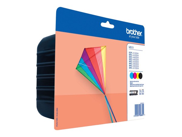 BROTHER BROTHER LC223 4er Pack Schwarz, Gelb, Cyan, Magenta Tintenpatrone