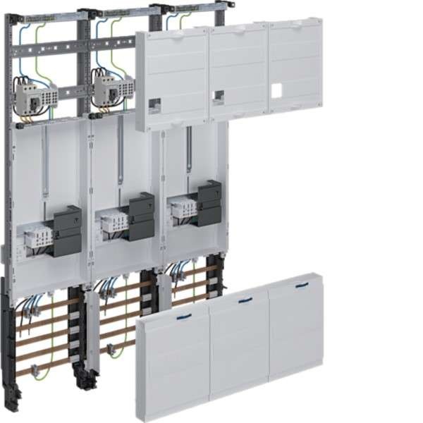 HAGER Komplettfeld universZ ZL34C4N 1050mm 3ZP 3feld Ausf.:Hessen ZL34C4N