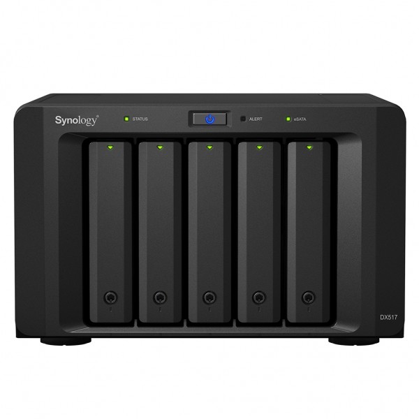 Synology DX517 eSATA Desktop Schwarz Disk-Array