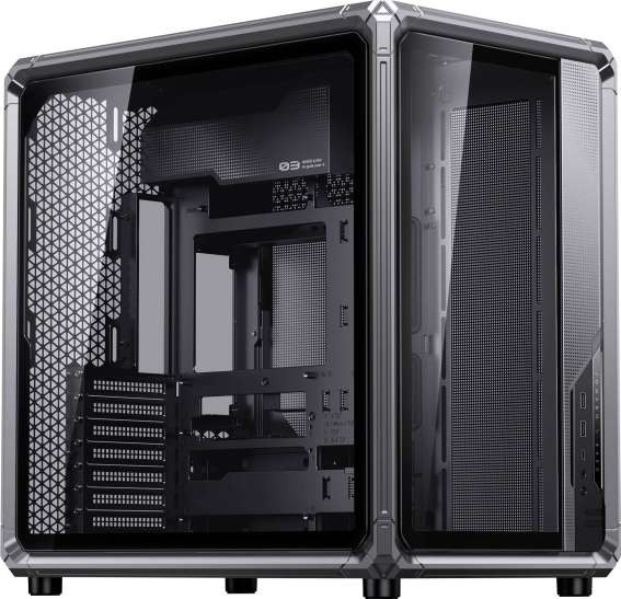 JONSBO X400 PC-Gehäuse, Midi-Tower, ATX, Tempered Glass - grau X400 GRAY
