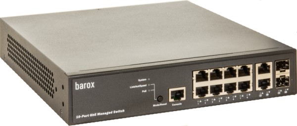 BAROX BAROX Switche für 19"- und Tischmontage mit Management 130W