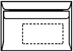 herlitz Briefumschlag, DIN C6, ohne Fenster, weiß