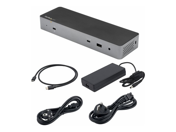 STARTECH.COM STARTECH.COM Thunderbolt 3 Dock mit USB-C Host-Kompatibilität - Dual 4K 60Hz DP 1.4 HDMI - 8K - 96W