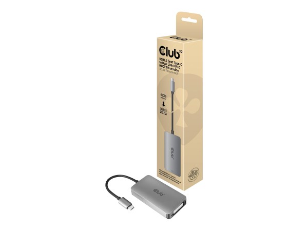 CLUB3D CLUB3D Adapter USB 3.1 Typ C > DVI-I aktiv St/Bu retail