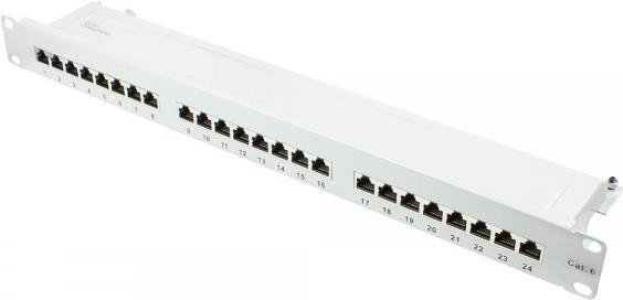 GOOD CONNECTIONS Patchpanel 19"Cat. 6 24-P. 1 HE lichtgrau GC-N0138