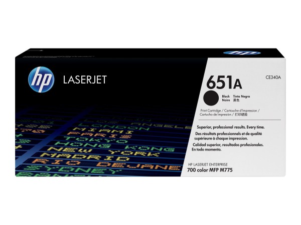 HP 651A Schwarz LaserJet Tonerpatrone (CE340A) CE340A